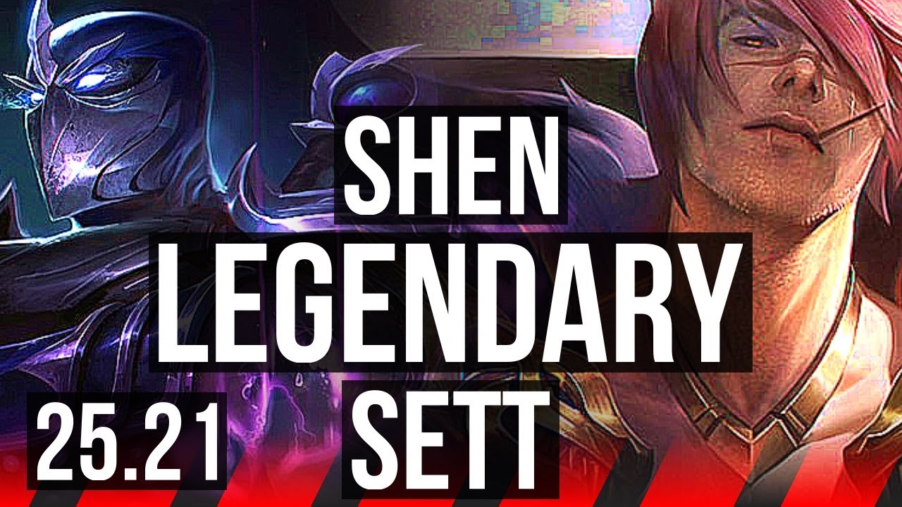 SHEN vs SETT (TOP) | 11/0/4, 6 solo kills, Legendary | KR Diamond | 25.21