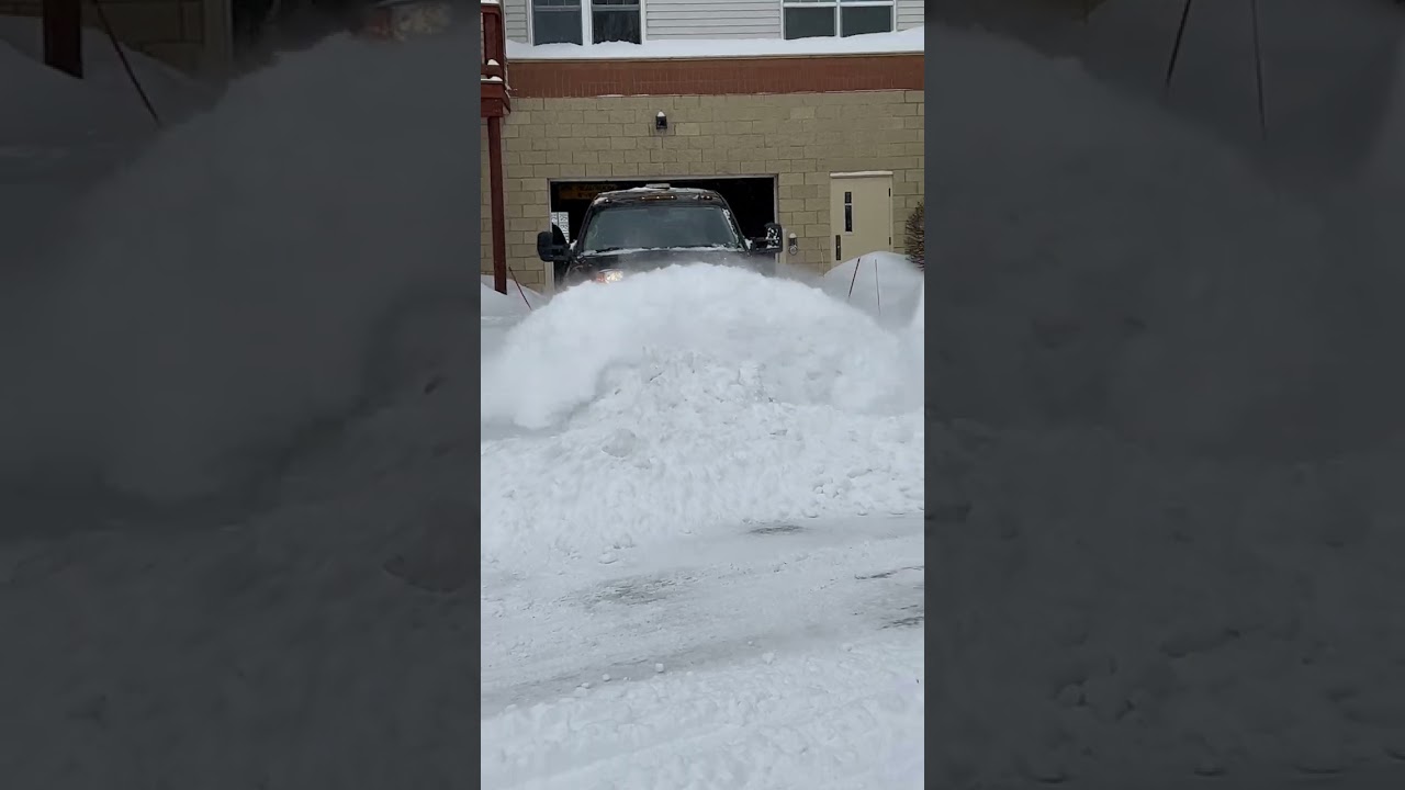 Duramax plowing with western wideout