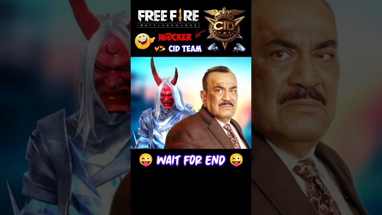 CID Funny Dubbing 😱 ACP Pradyuman vs Hacker 😂 Free Fire Comedy 🔥 #shorts