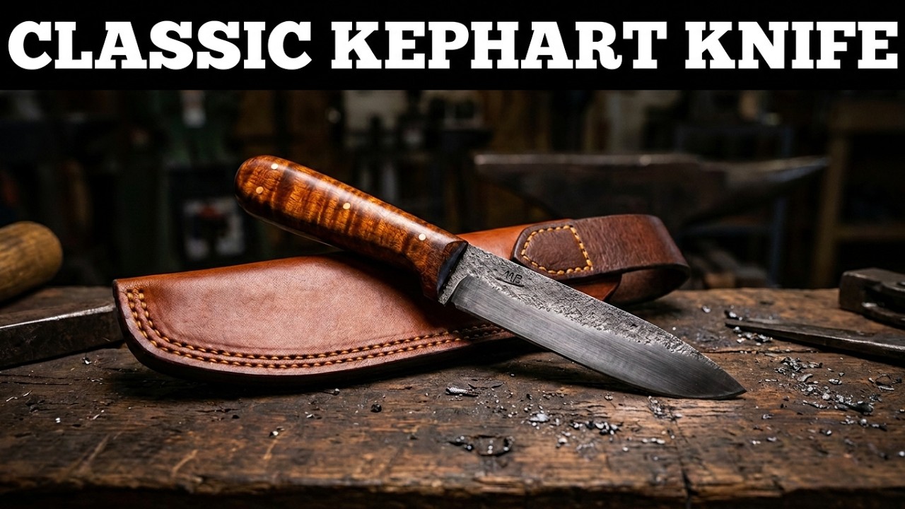 Classic Kephart Style Knife, Hand Forged Carbon Steel