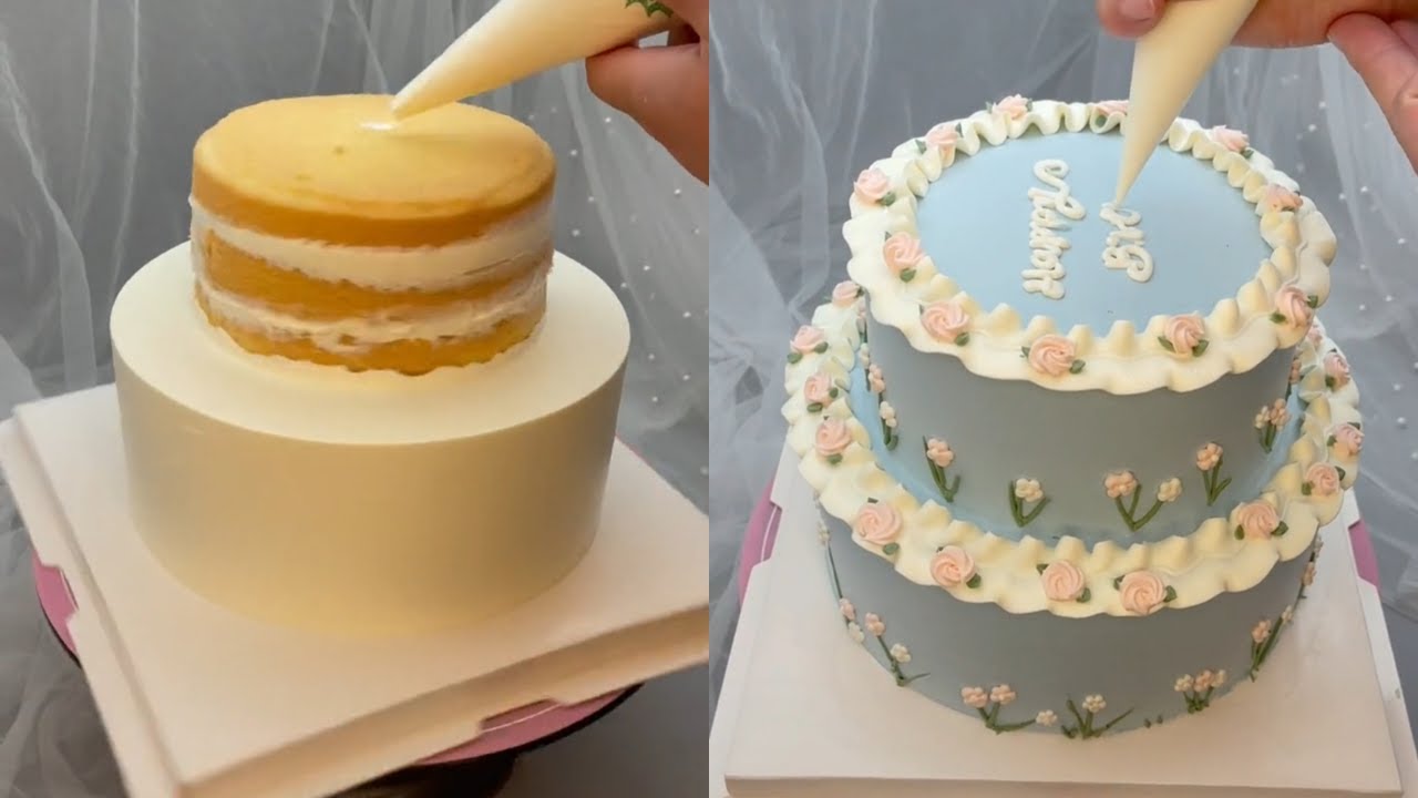 Amazing Princess Two Layers Cake Decorating Tutorial- Birthday Cake Ideas