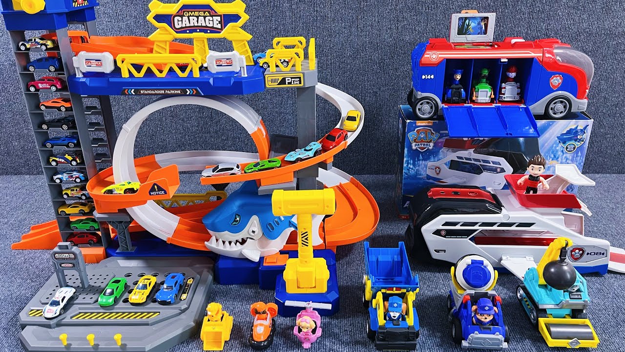 11 Minutes of Satisfying Unboxing,Cool Paw Patrol and Shark Rotating Track Car ASMR | Review Toys