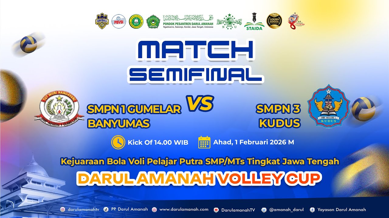 🔴LIVE | MATCH SMP N 1 GUMELAR BANYUMAS VS SMP N 3 KUDUS