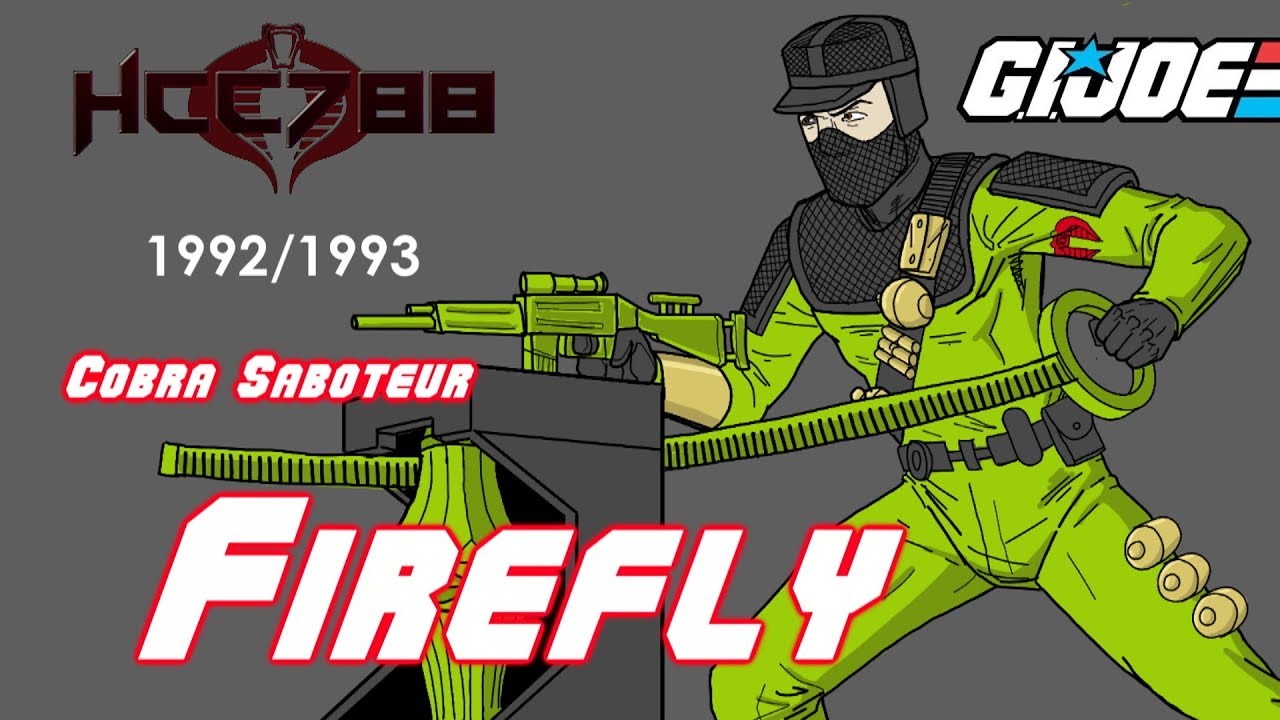 HCC788 - 1992/1993 FIREFLY - Cobra Saboteur - Vintage G.I. Joe toy review!
