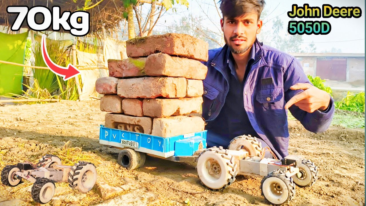 John Deere 5050D | How To Make John Deere 5050D With PVC Pipe | Fully Handmade