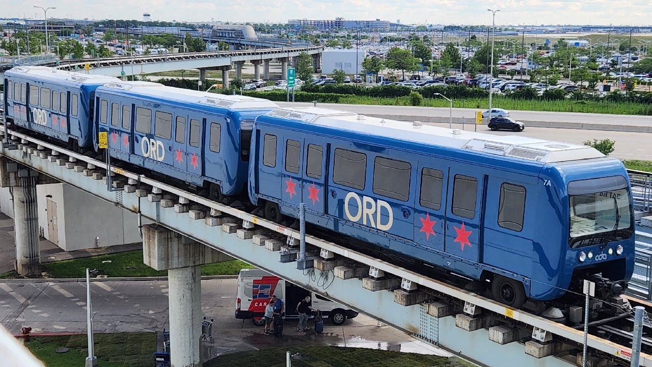 [4K] – Full Ride – Chicago O'Hare International Airport's Airport Transit System