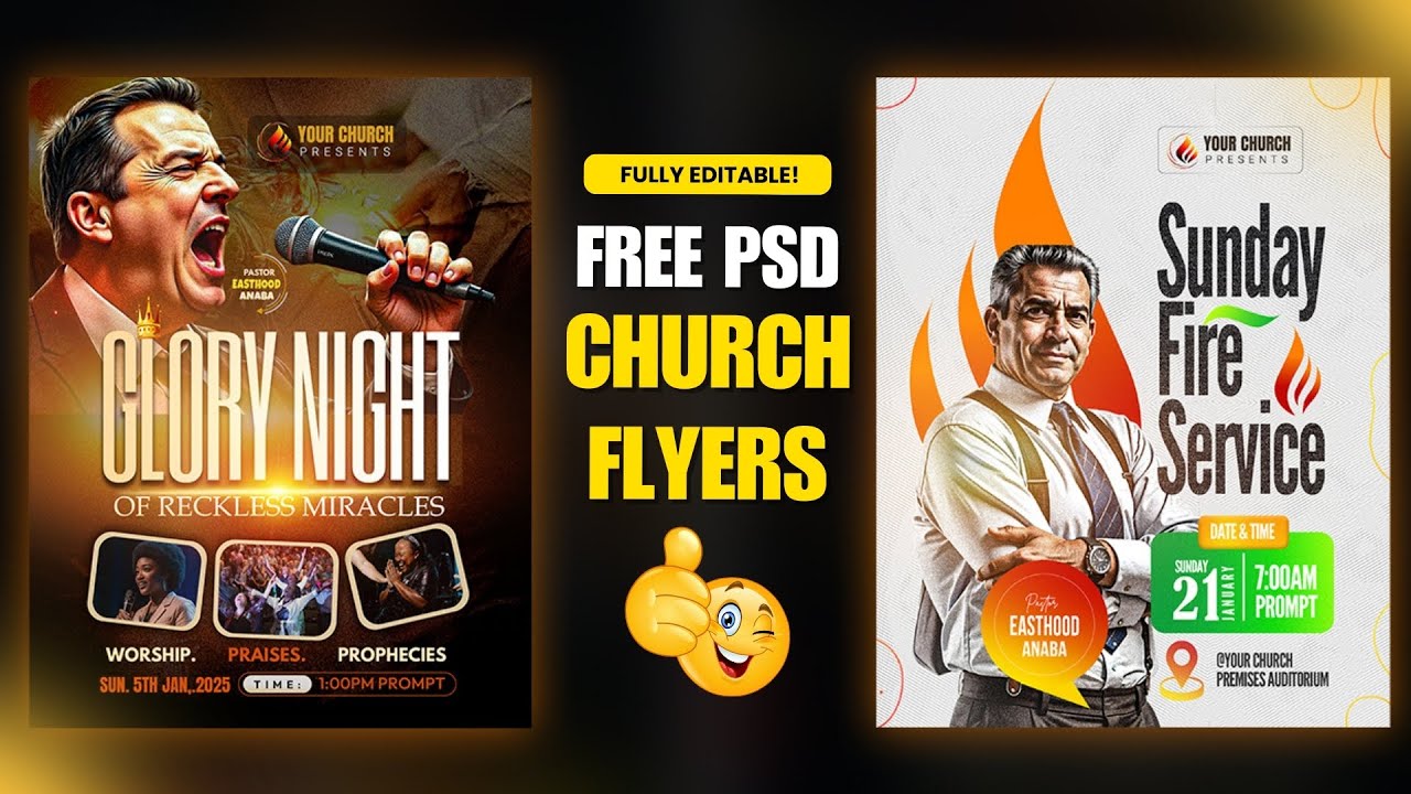 FREE PSD Church Flyer Files - Fully Editable!