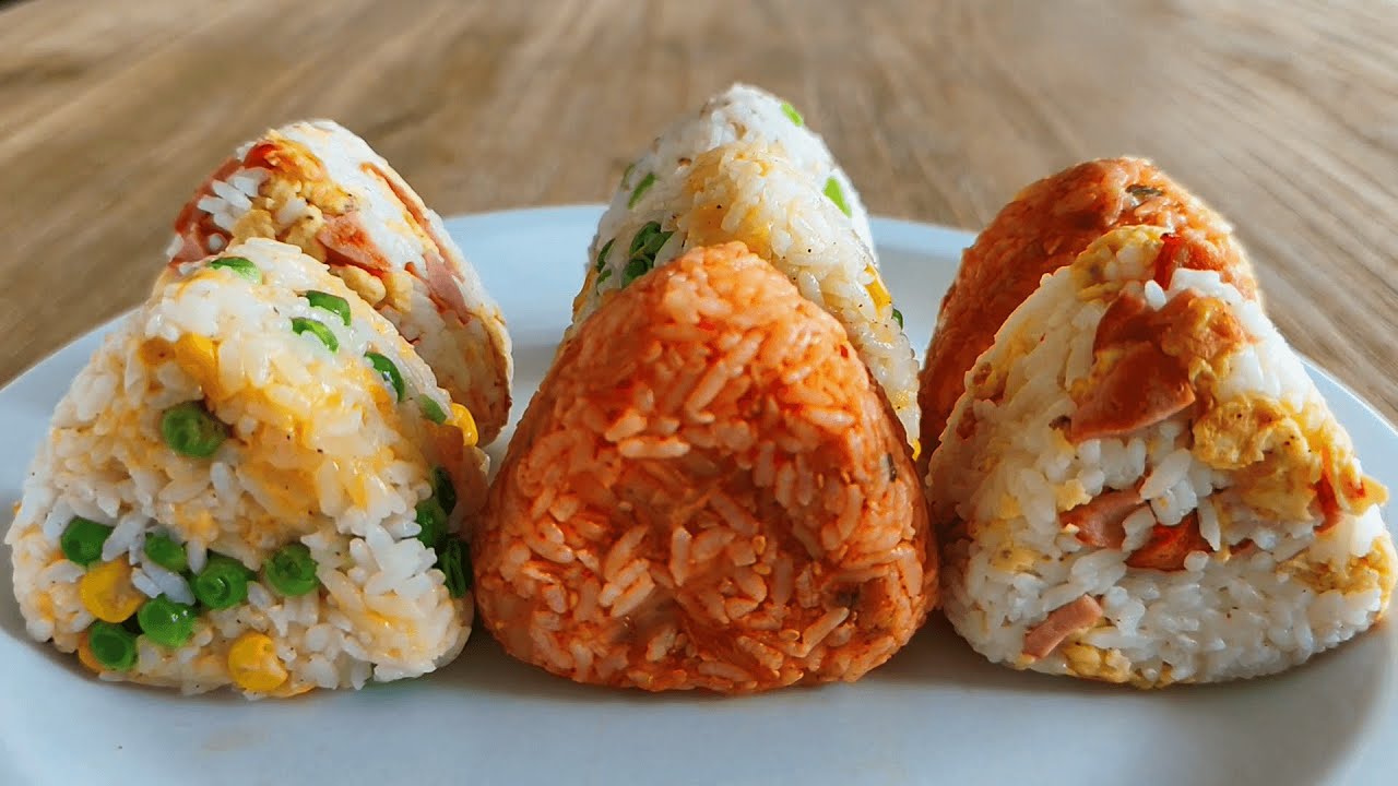 4 Easy Japanese Rice Balls (Onigiri) | No Talking Home Cooking Vlog