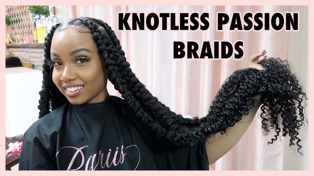 HOW TO DO KNOTLESS PASSION BRAIDS ON YOURSELF!!