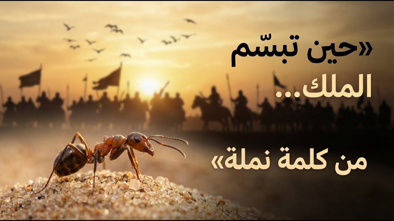 حين تبسّم أعظم مَلِك... من كلمة نملة!