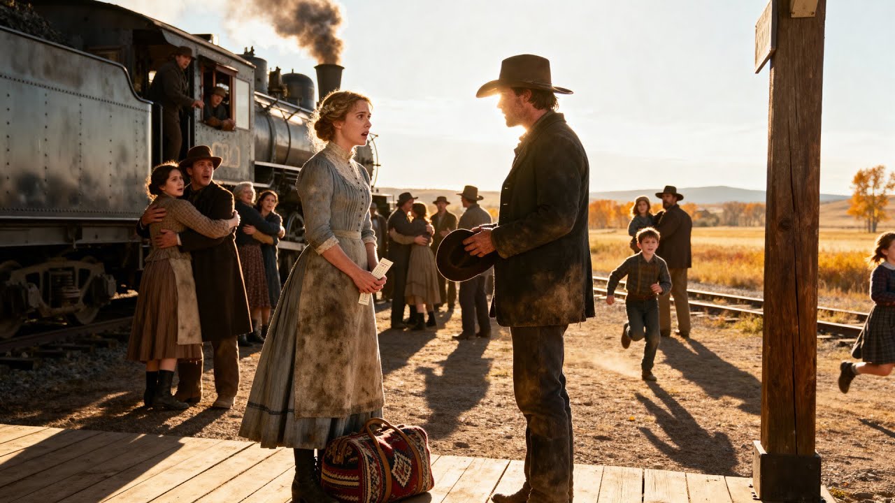 “Please Come With Me, My Twins Need A Mother,” Millionaire Cowboy Said To The Bride At The Station