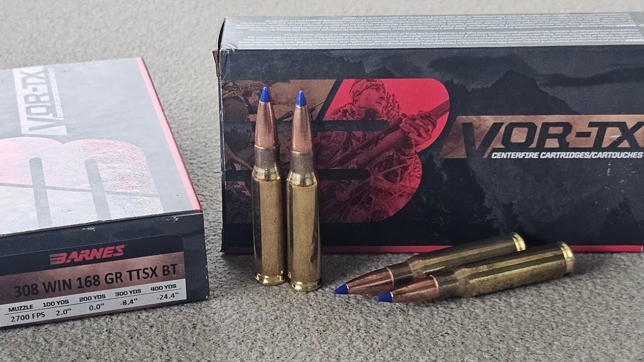 Best EXPANSION to Date! Barnes VOR-TX 168gr TTSX 308win