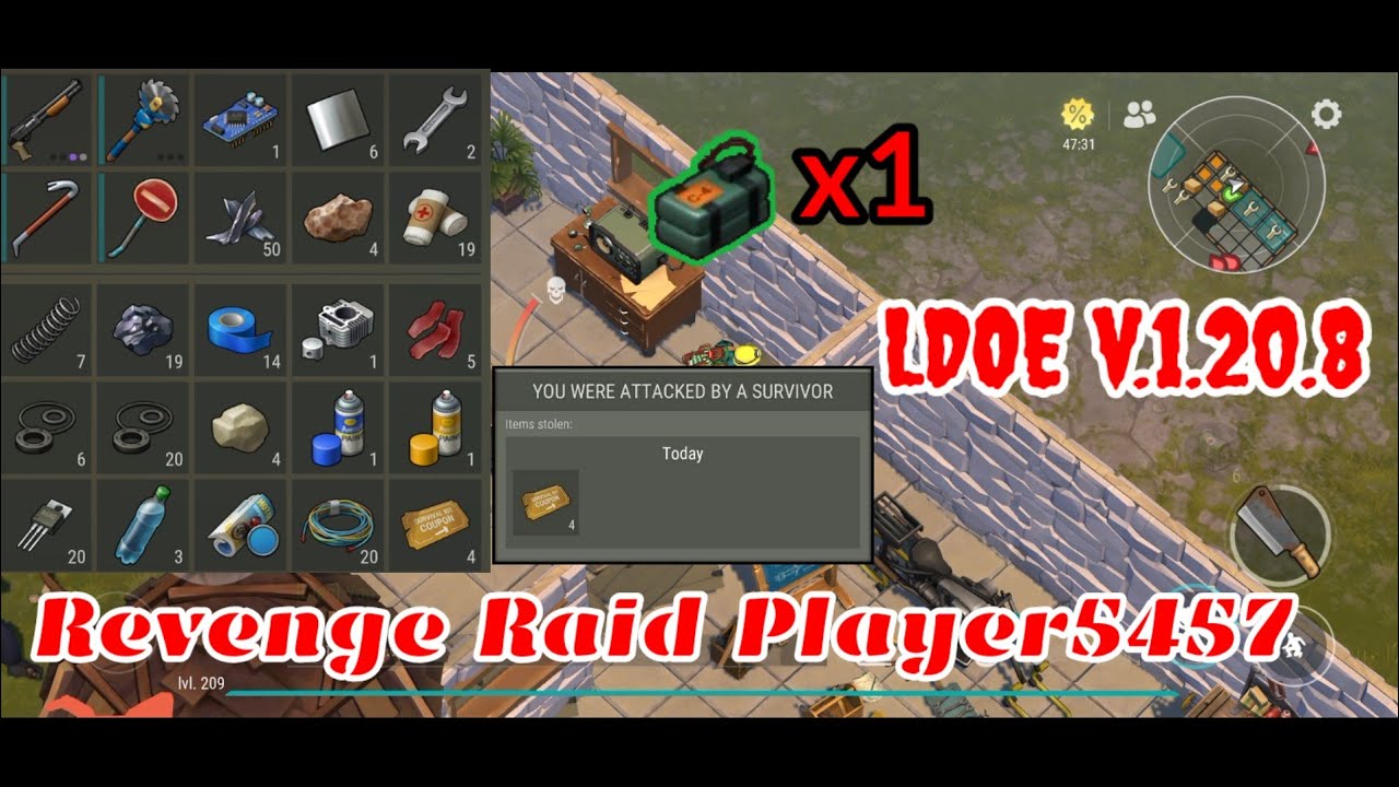 Revenge Raid Player5457 | Last Day on Earth v.1.20.8