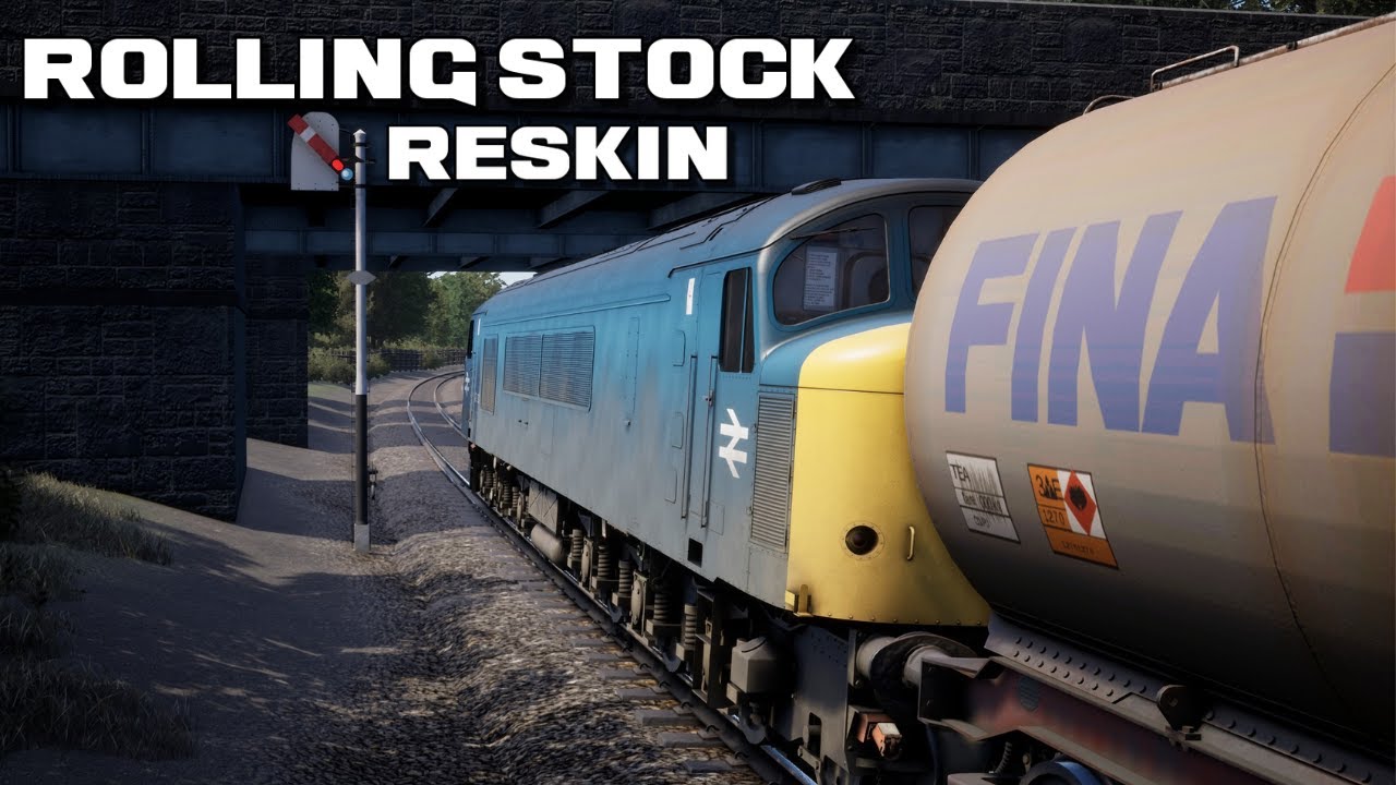 TSW 2 | FINA Livery TEA Tanker for NTP Heavy Freight Pack British Rolling Stock Reskin