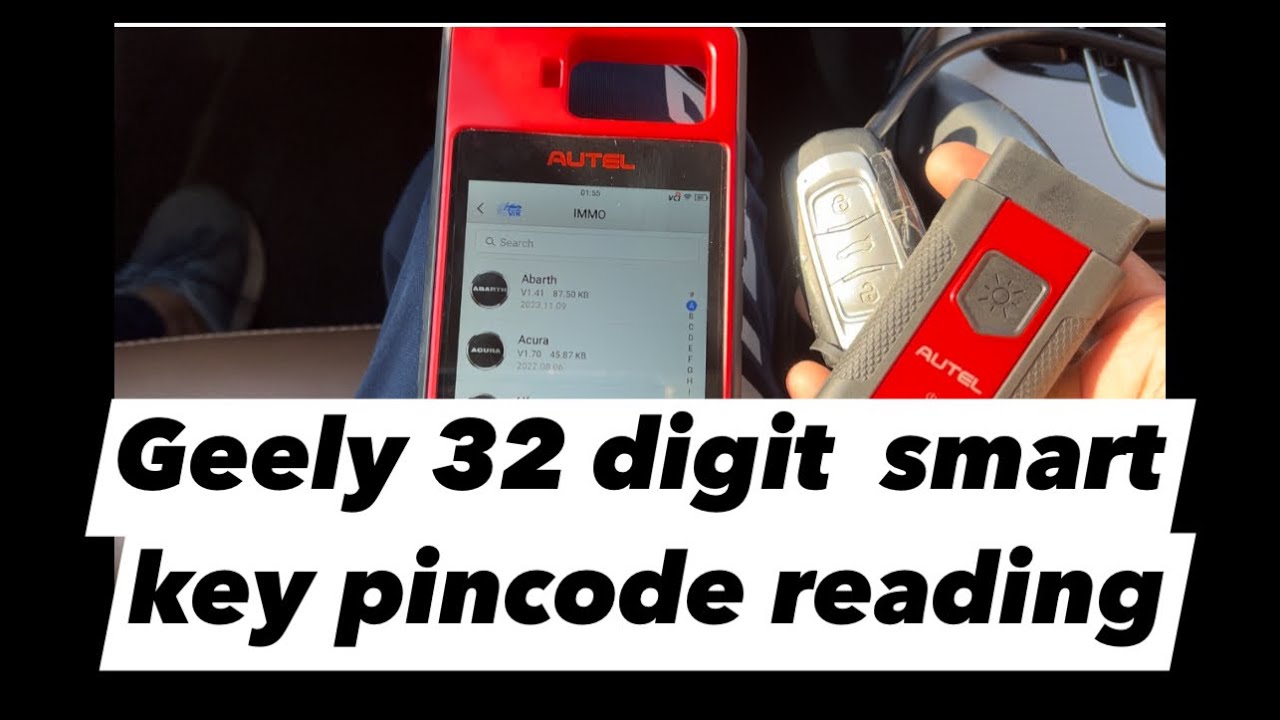 Autel KM100 Guide: Easily Read Geely Smart Key's 32-Digit Pincode for Programming