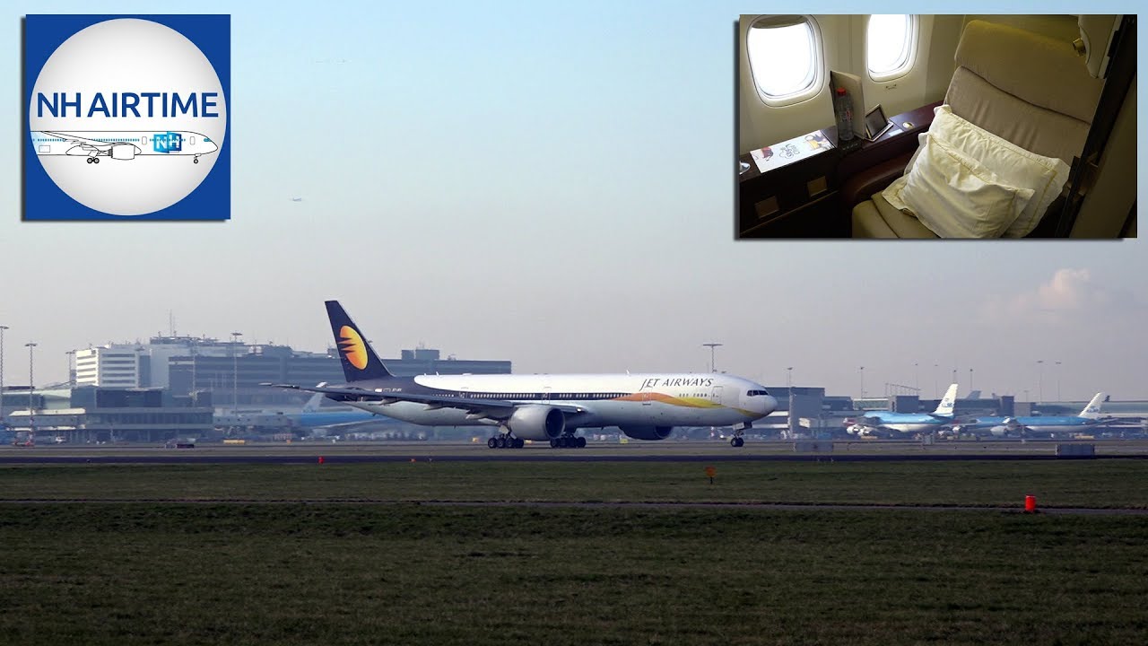 JET AIRWAYS BOEING 777-300ER and AIRBUS A330-300 at SCHIPHOL AIRPORT