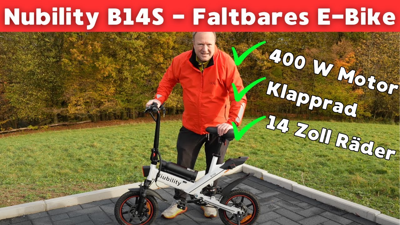 Nubility B14S - Faltbares E-Bike im Test: Spaß und Funktionalität auf 14 Zoll Rädern
