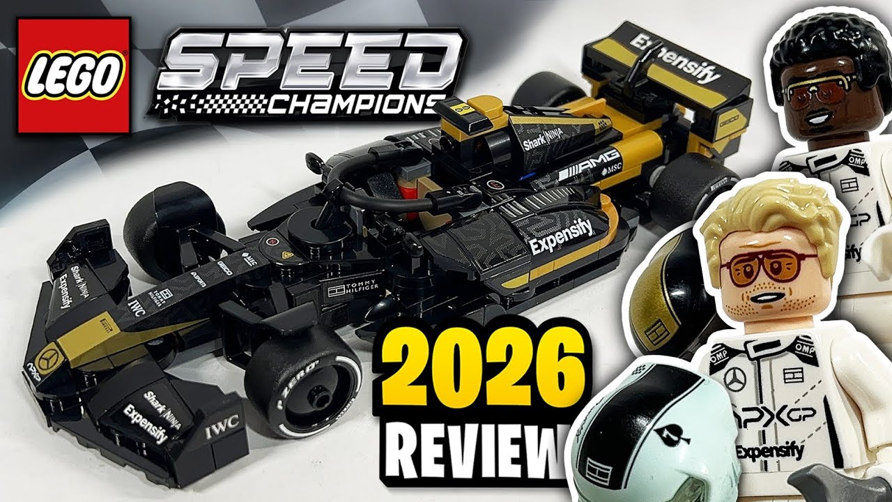 Обзор набора LEGO Speed ​​Champions F1 Movie APXGP Team Race Car (77252) - 2026 год.