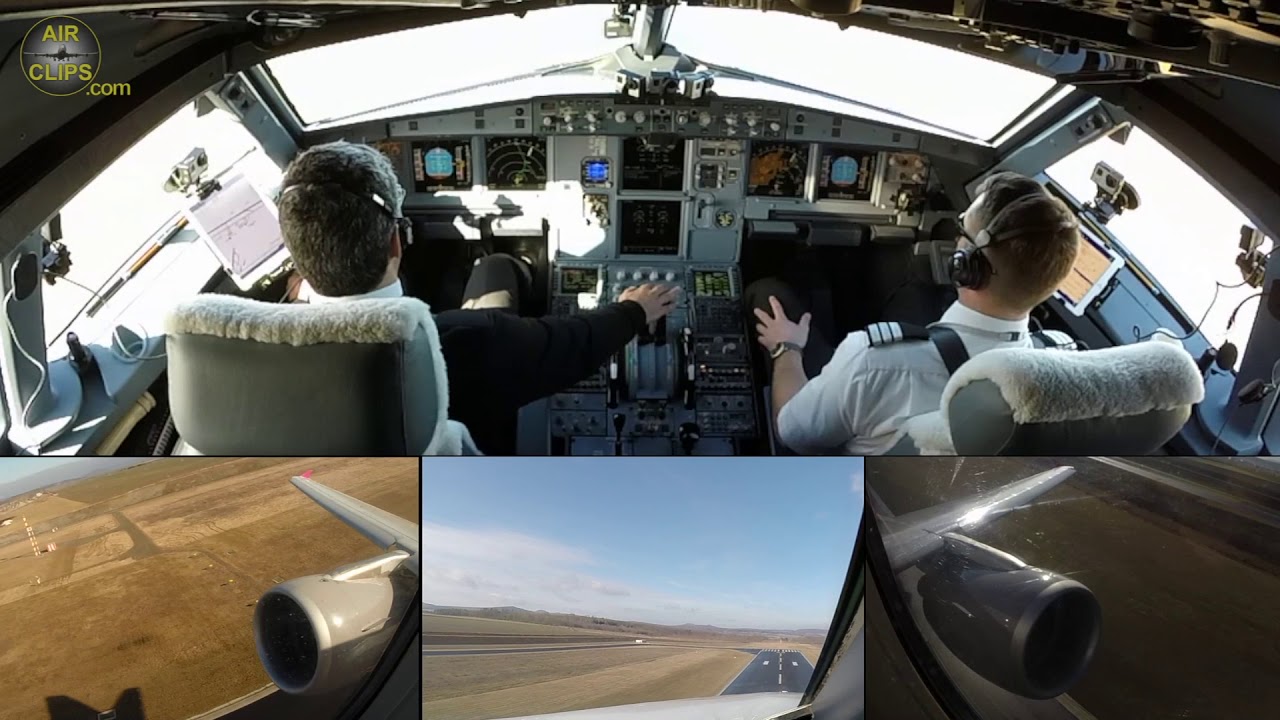 Captain Ismet and his Sundair A320: POWERFUL Takeoff from Kassel airport, Germany [AirClips]