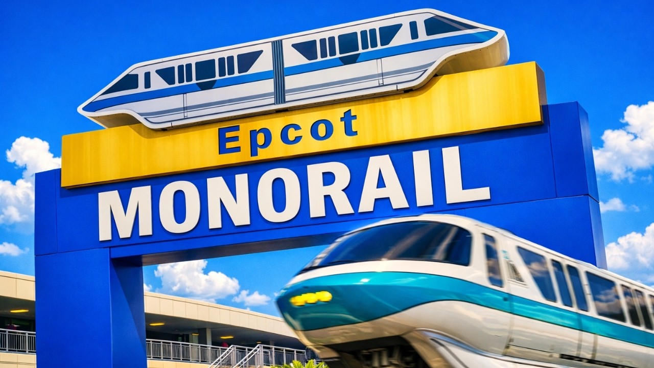 Disney Monorail Ride from Magic Kingdom to EPCOT 2026 | Full Journey in 4K 60FPS
