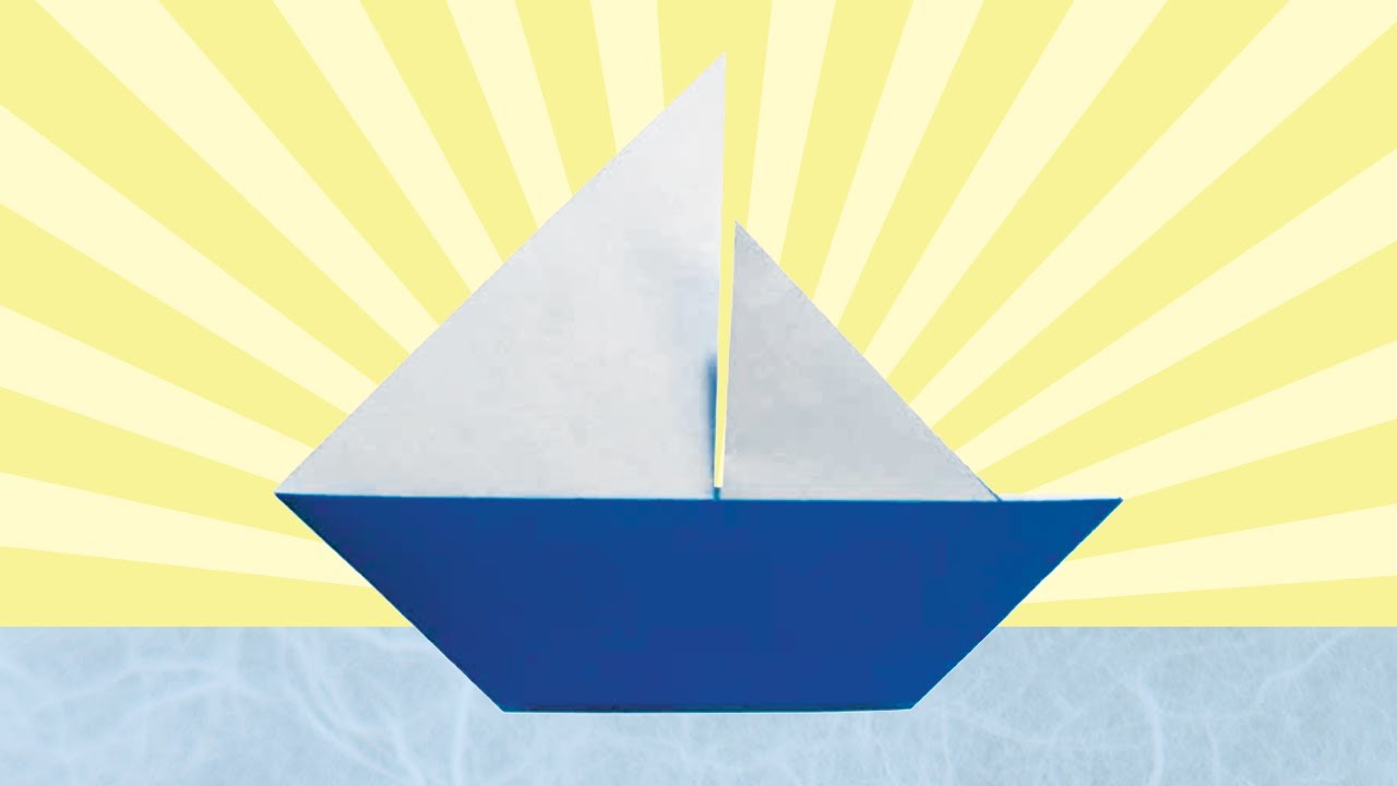 Origami Sailboat (Folding Instructions)
