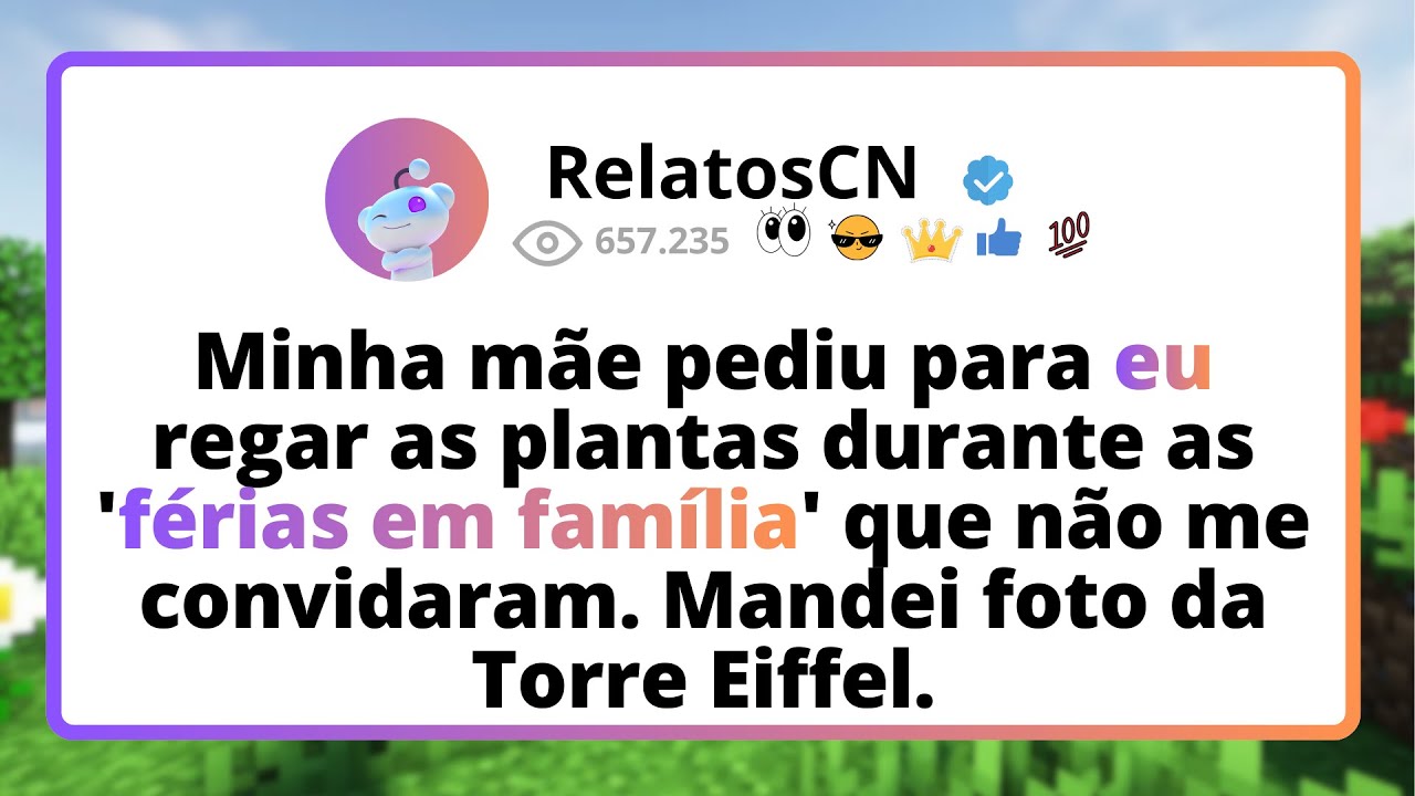 Minha mãe pediu para eu REGAR as plantas durante as 'FÉRIAS em família' que NÃO me CONVIDARAM...