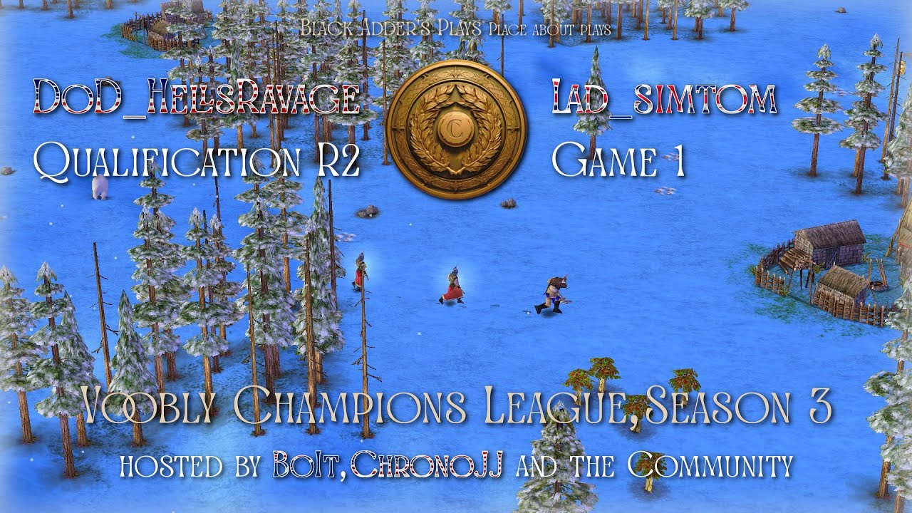 Voobly Champions League 3, Q, R2 - DoD_HellsRavage vs. Lad_simtom, G1 - Age of Mythology: The Titans
