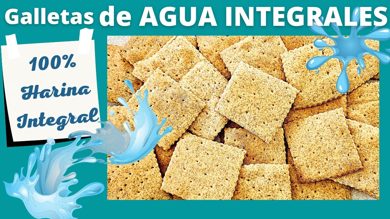 Como hacer GALLETITAS de AGUA INTEGRALES 💧💧💧(Cerealitas)