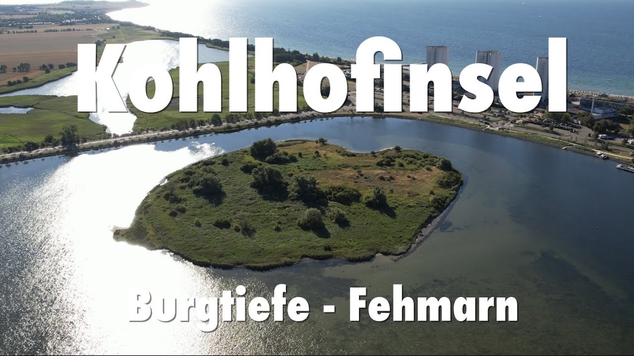 Fehmarn - Die Kohlhofinsel in Burgtiefe von Oben
