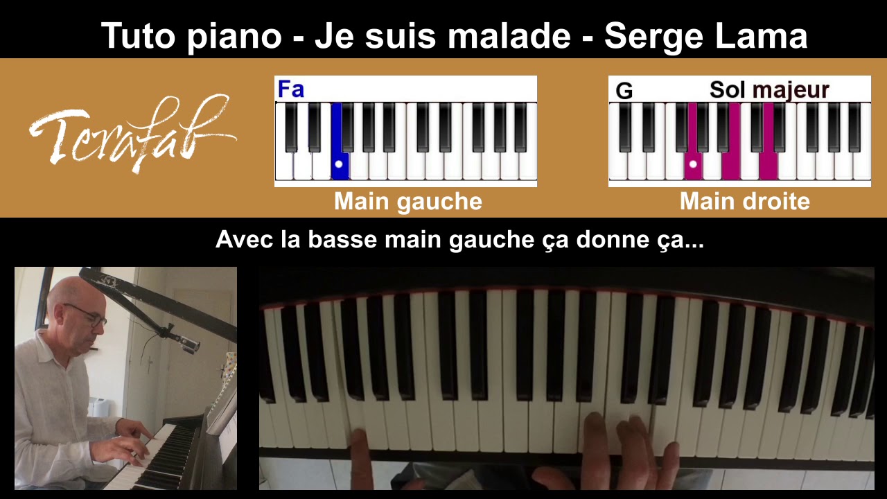 Je suis malade - Serge Lama [Tuto Piano] by Terafab