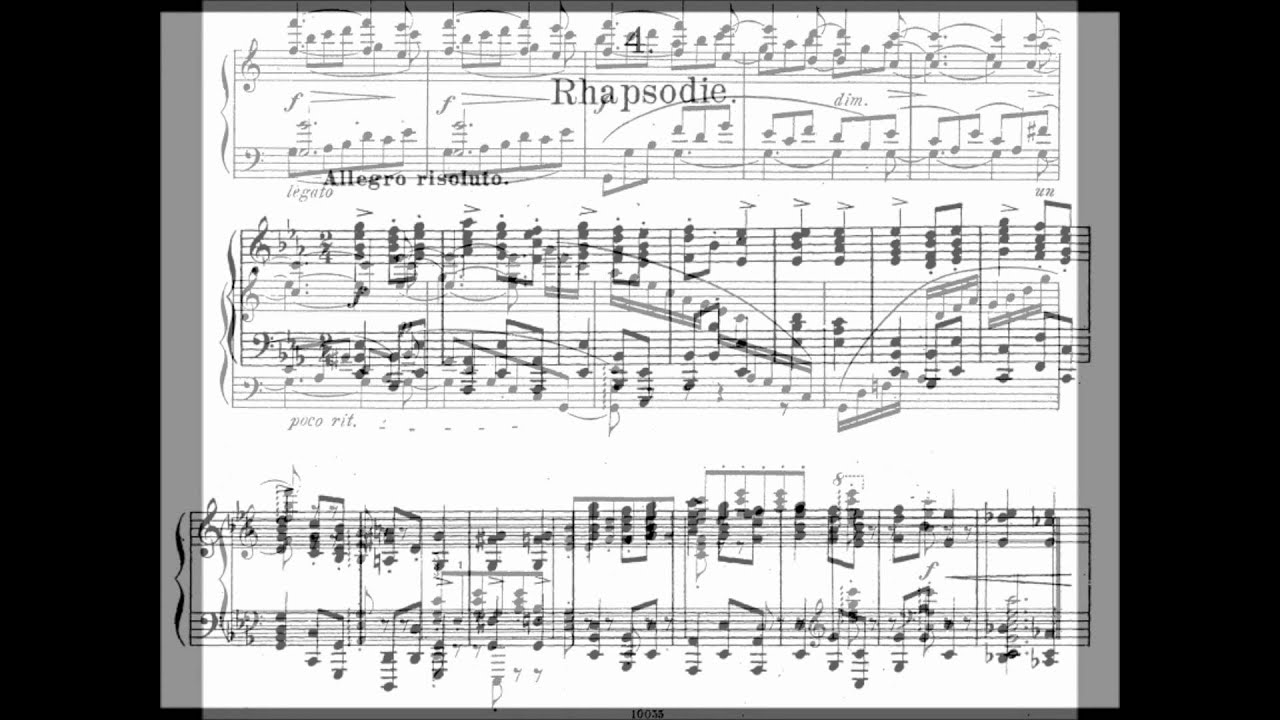 Brahms - 4 Klavierst&uuml;cke, Op. 119