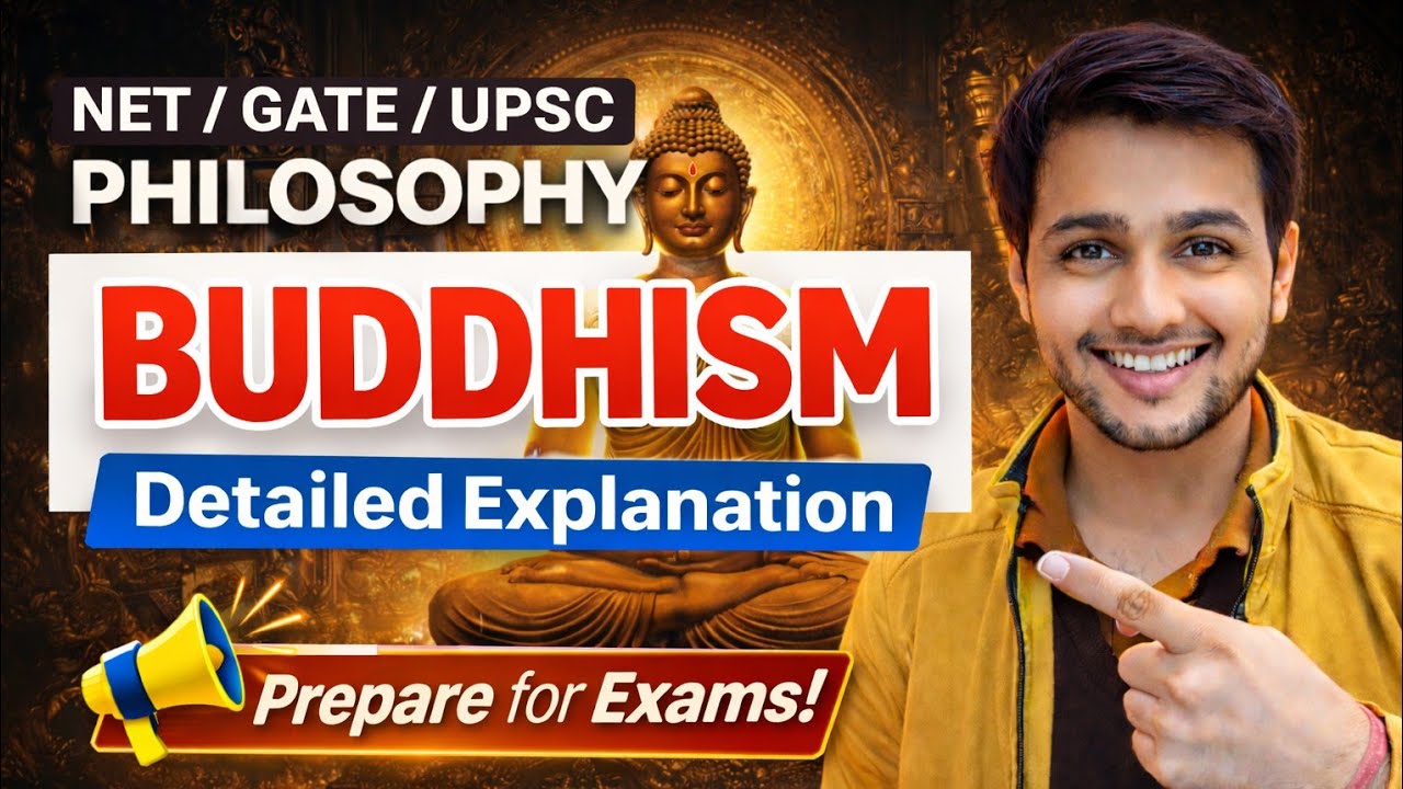 🔥 Complete Buddhism Explained | UGC NET SET GATE Philosophy