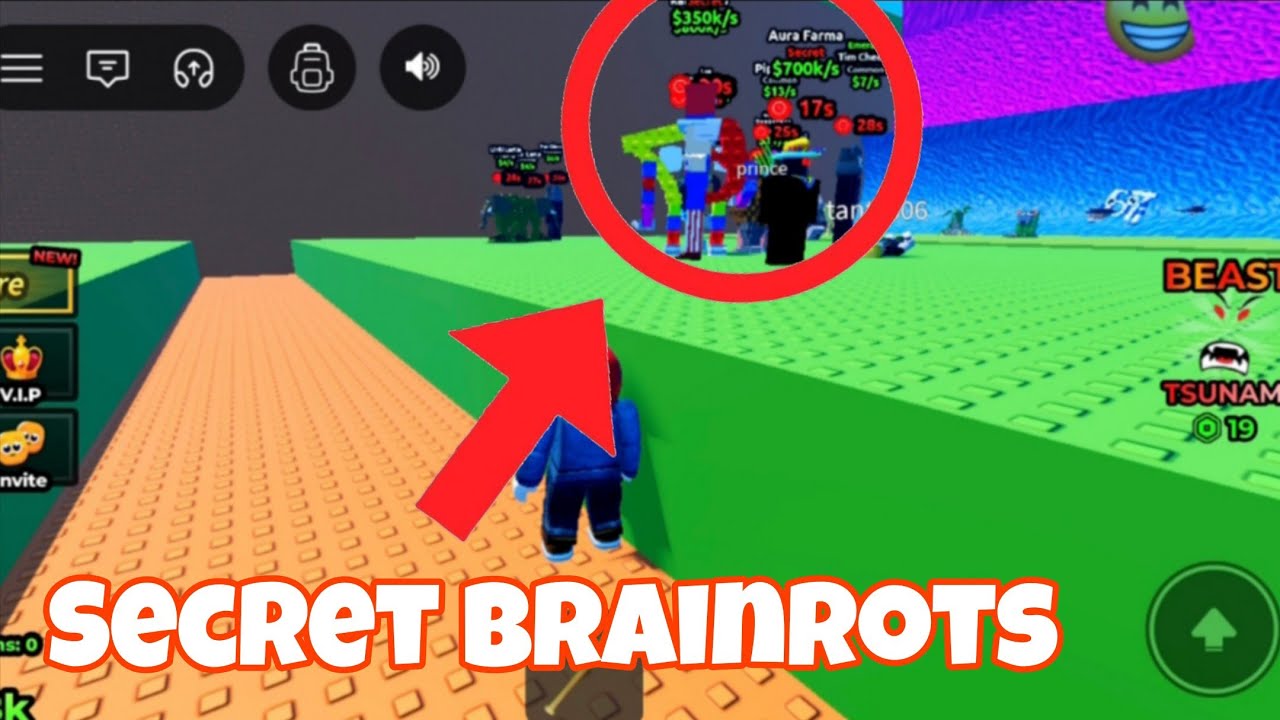 Someone dropped their secret brainrots😂 | Escape Tsunami For Brainrots! ROBLOX