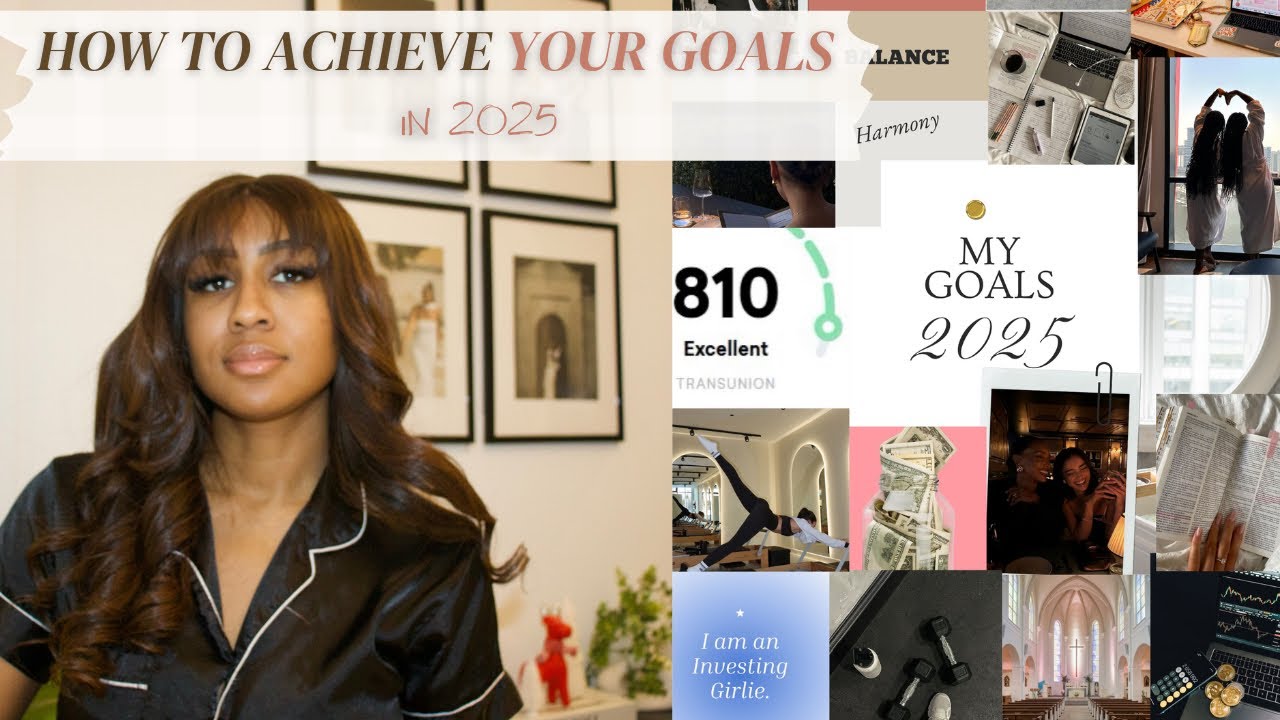how to make 2025 your MOST successful year (tips to *actually* achieve your goals with vision board)