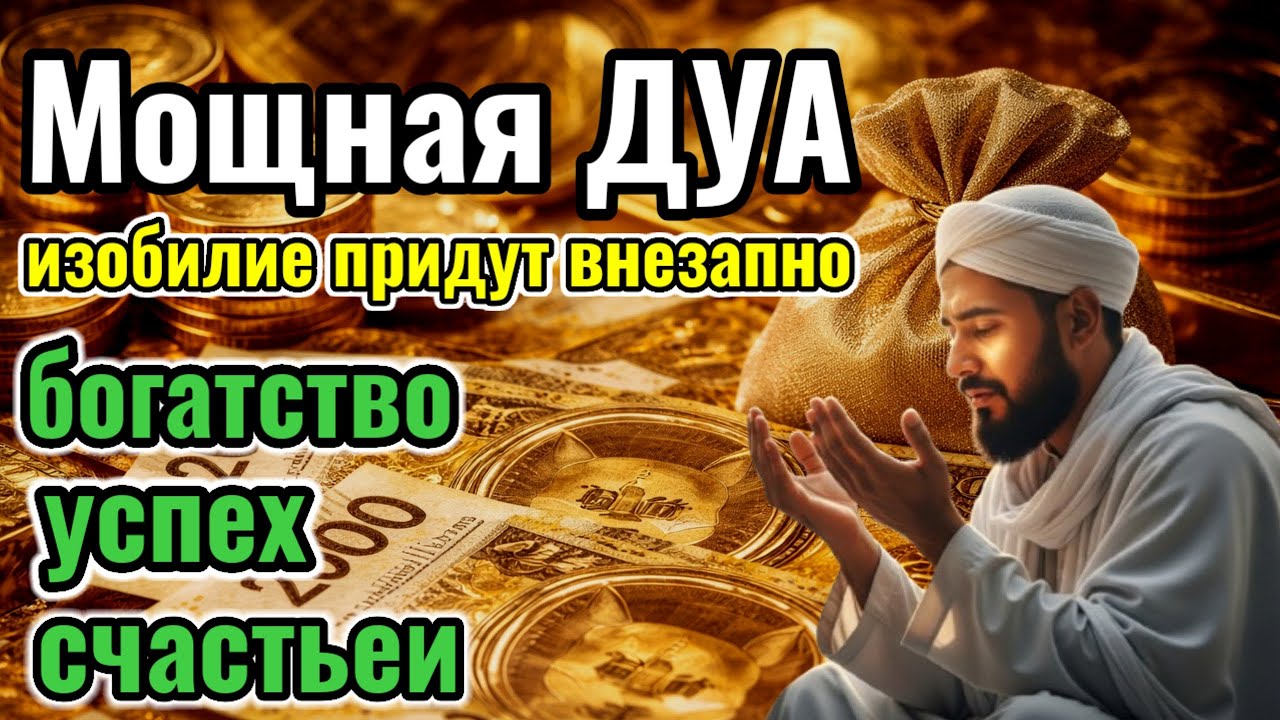Мощная ДУА 🤲 Деньги, удача и изобилие придут внезапно