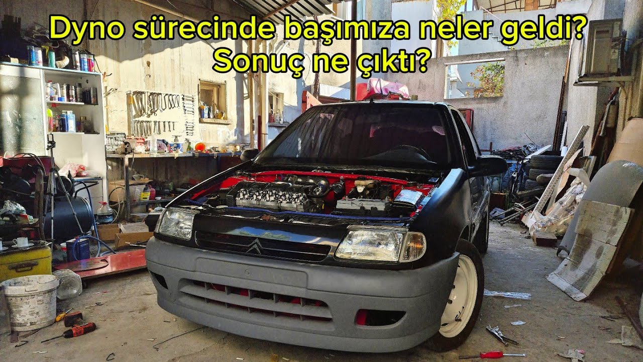 Citroen Saxo VTS Modifiye Restorasyon Bölüm DYNO #citroensaxovts #106gti #saxovts #106rallye #psa 