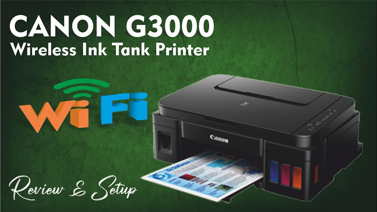 Cheap and Best WIFI InkTank Printer | CANON G3000 | Installation | Printer Setting | Wifi Printer |