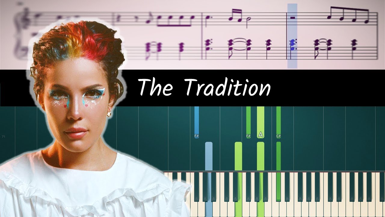 How to play The Tradition by Halsey - ACCURATE Piano Tutorial
