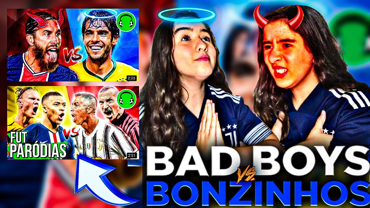 REACT ♫ BAD BOYS vs BONS-MOÇOS DO FUTEBOL/ ♫ NOVINHOS x IDOSOS- Futparódias