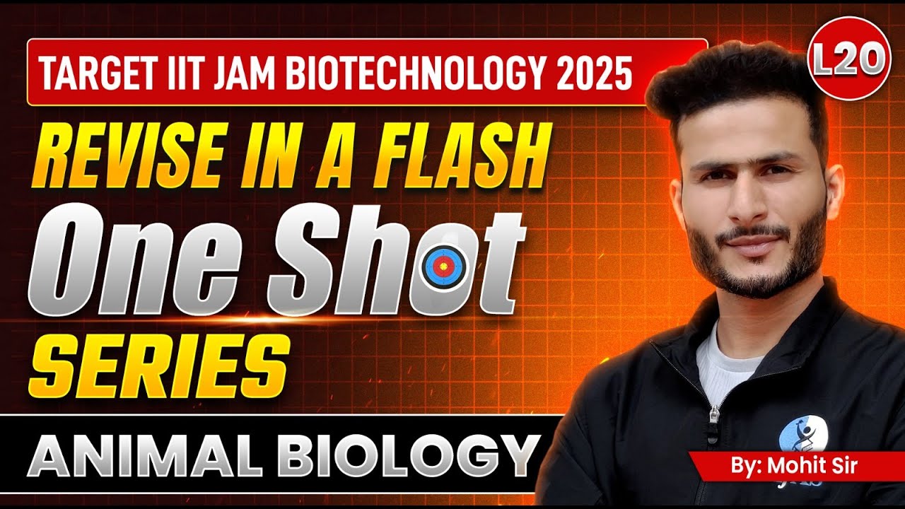 IIT JAM Biotechnology Animal Biology 2025 🚀 One Shot Revision to Top AIR!