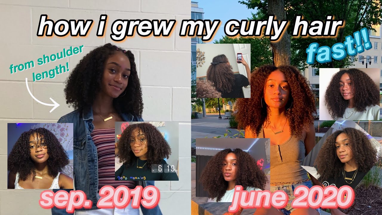 how i grew my natural curly hair (fast!) 2020