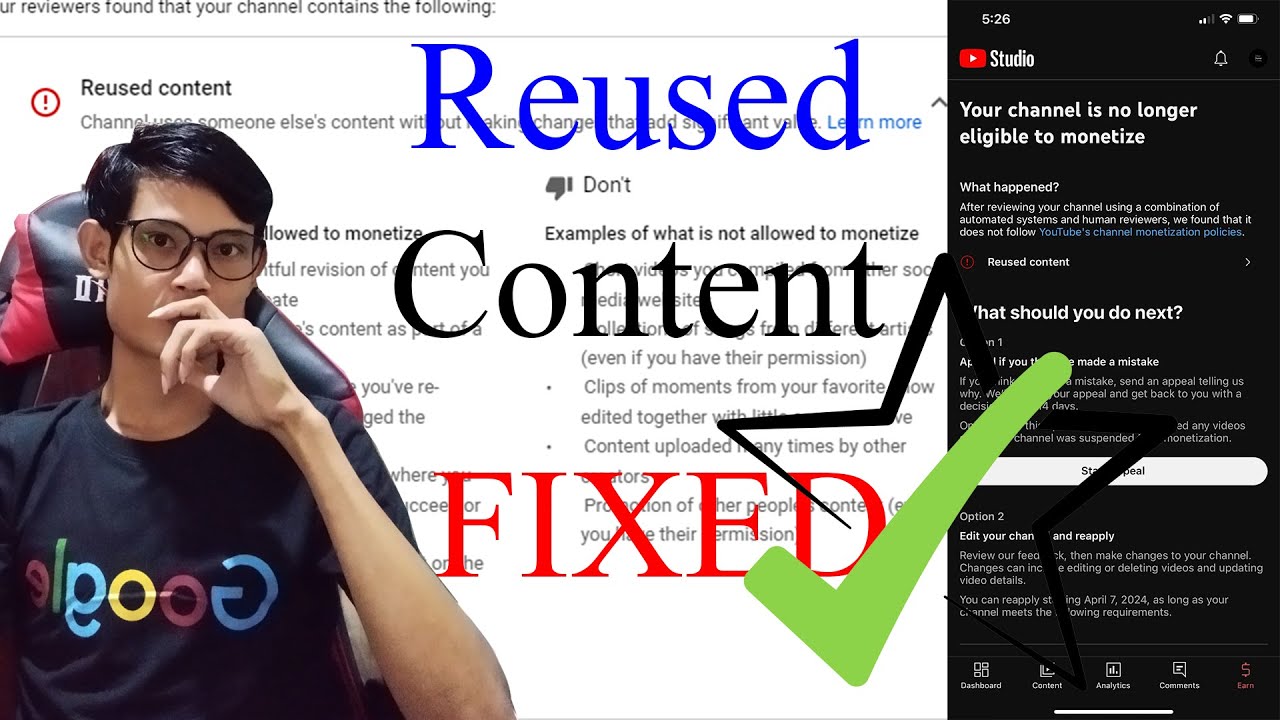 How To Appeal Reused Content | Appeal တင်နည်း