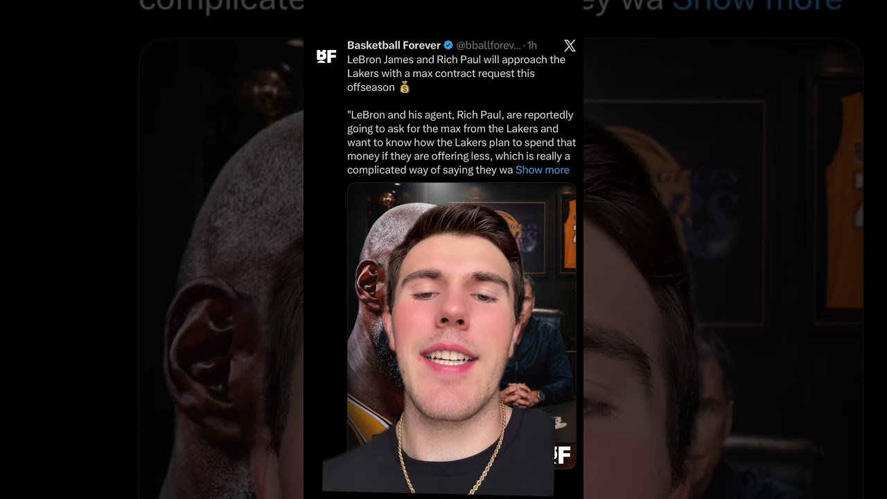 Леброн ТРЕБУЕТ МАКСИМАЛЬНЫЙ КОНТРАКТ ОТ &laquo;ЛЕЙКЕРС&raquo;?!!🤯 #нба #lebronjames #losangeleslakers