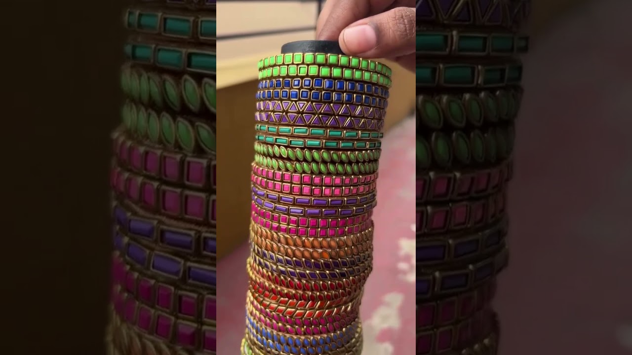 Silk thread bangles at ₹200/pair 8883763524 #threadbangles #silkthread #claybracelet #clips #stone