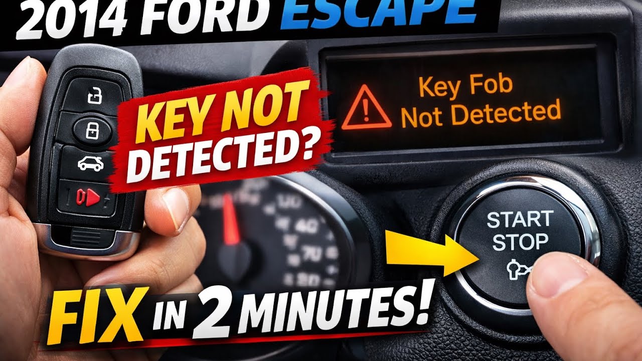 2014 Ford Escape Key Not Detected? Fix It in 2 Minutes!