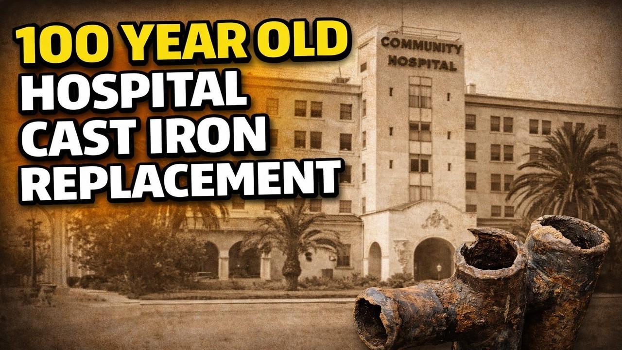 100 Year Old Hospital Cast Iron Repipe