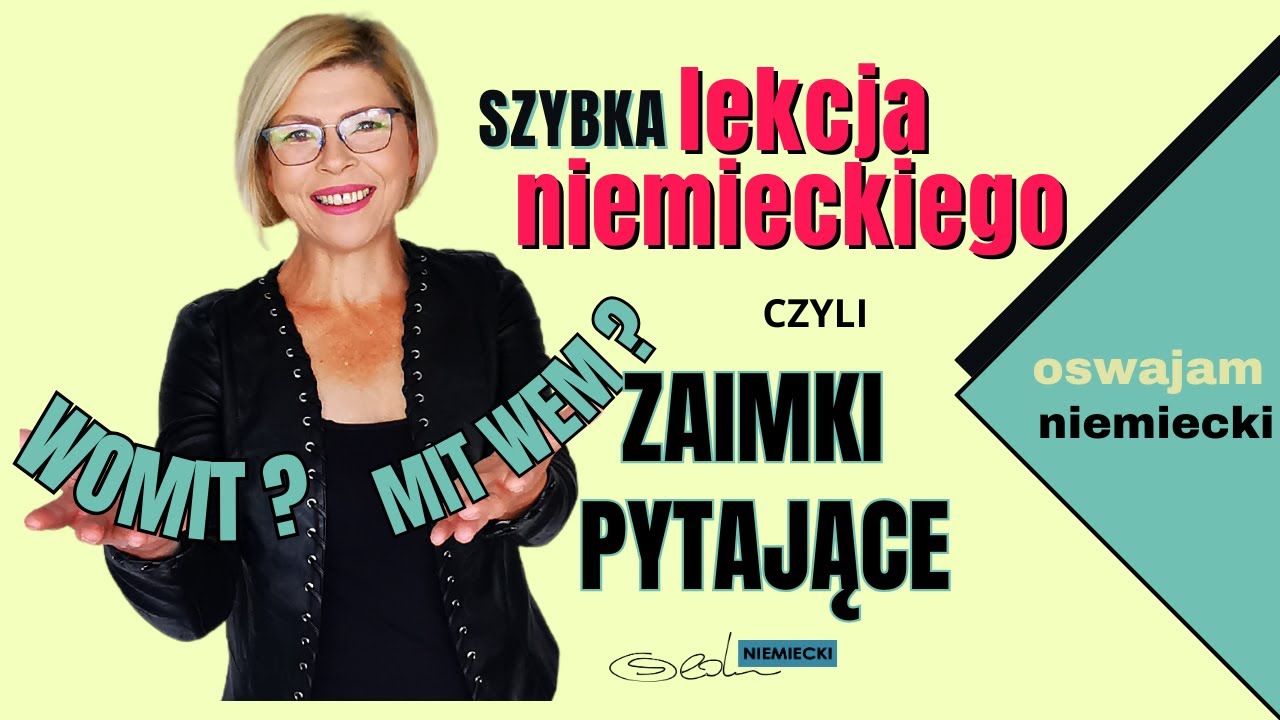 Jak zadać pytania ze złożonymi frazami pytającymi typu: WOMIT? WOF&Uuml;R?  i podobne