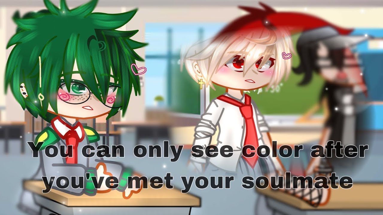 You can only see color after you’ve met your soulmate [ BkDk/DkBk ] OG? // Quirkless AU // 🏳️‍🌈✨