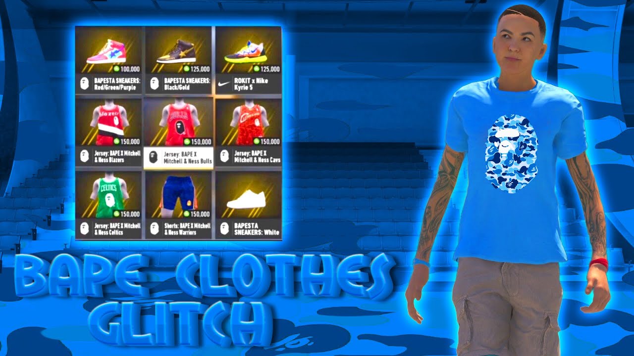 HOW TO GET BAPE CLOTHES NBA LIVE 19 | *BAPE CLOTHES GLITCH* | 2024
