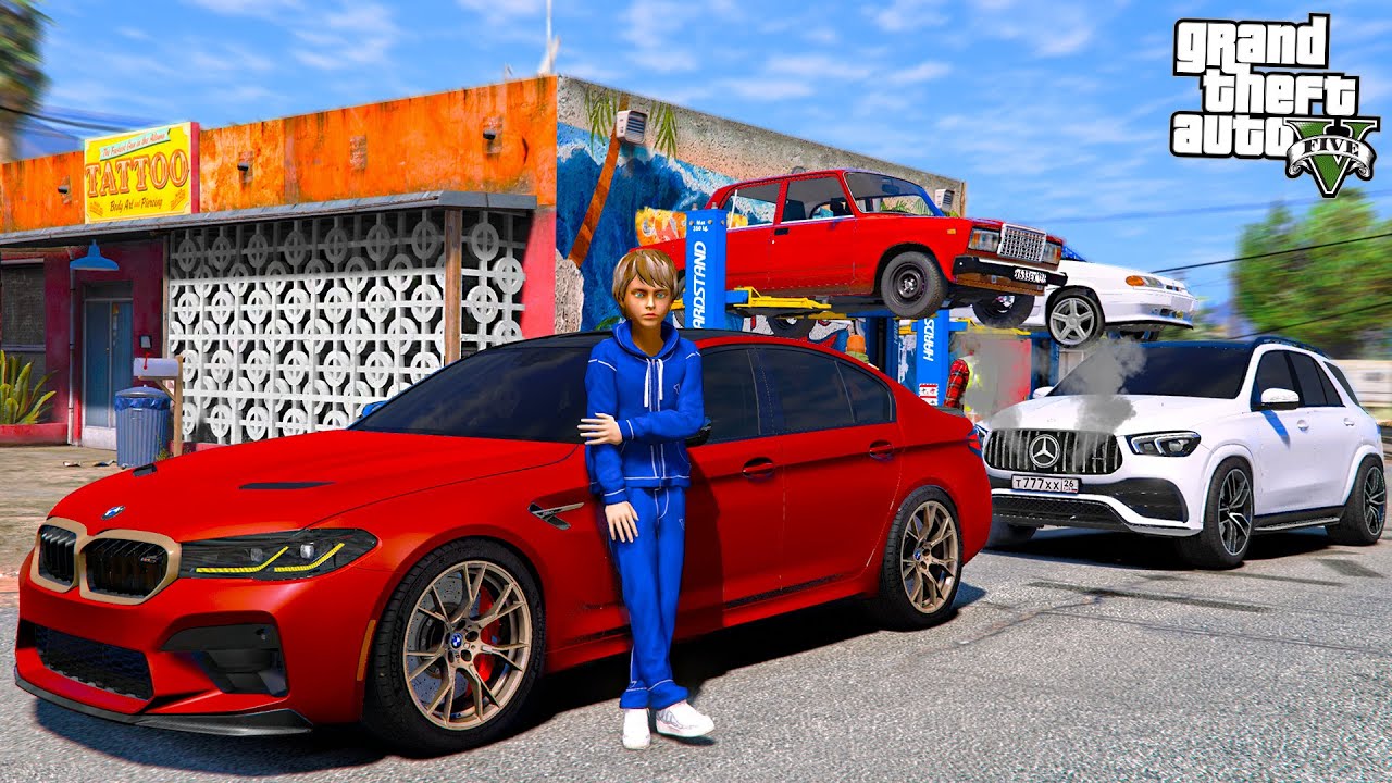 ОПЕРСКАЯ ЕЗДА В GTA 5 - BMW M5 F90 ТЯНЕТ MERCEDES GLE53 НА ТРОСУ! ЧУТЬ НЕ УБИЛ КОРОБКУ НА М5! 🌊ВОТЕР